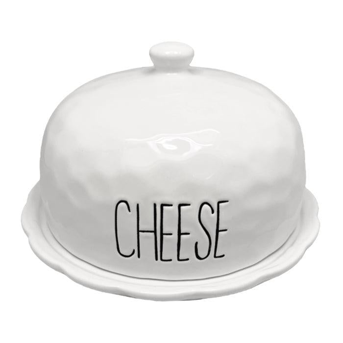 Spade White Ceramic Cheese Dome-Dining & Entertaining-Pure Homewares-The Bay Room