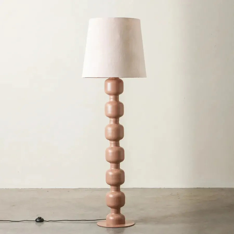Spool Floor Lamp Nougat-Lighting-Indigo Love-The Bay Room