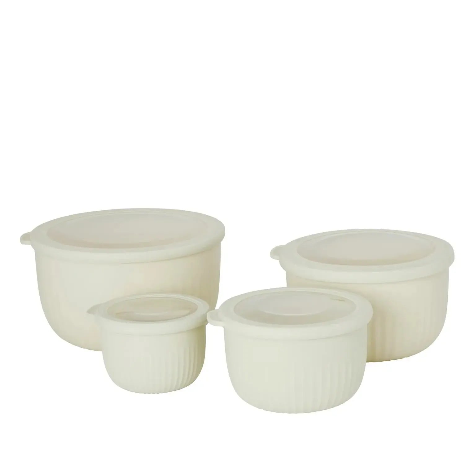Stack & Store Deep Set of 4 Bowls 550ml/1.2L/2.1L/3.6L Cream-Kitchenware-SVNA-The Bay Room