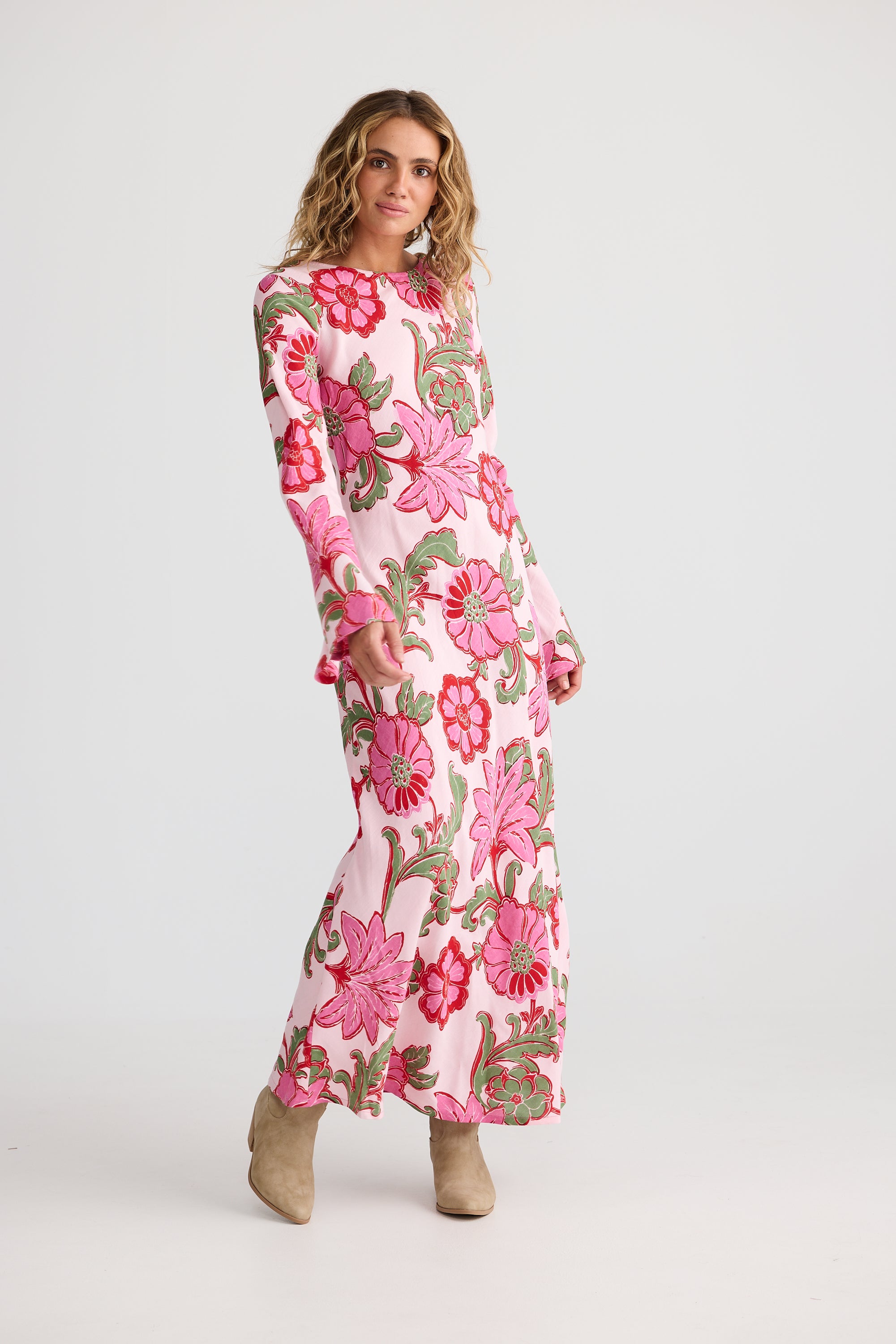 Stardust Maxi Dress - Pink Ibiza-Dresses-Talisman-The Bay Room