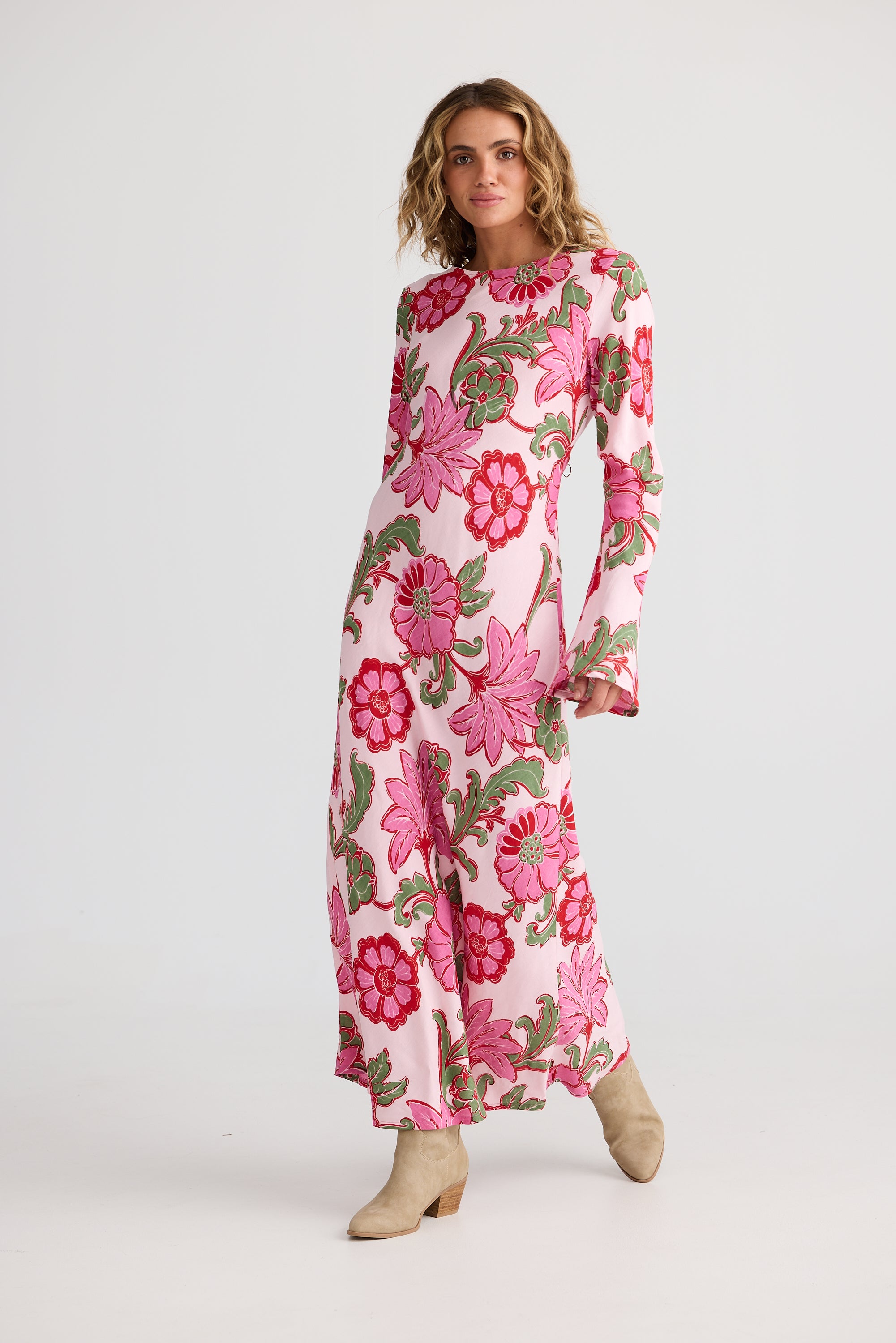 Stardust Maxi Dress - Pink Ibiza-Dresses-Talisman-The Bay Room