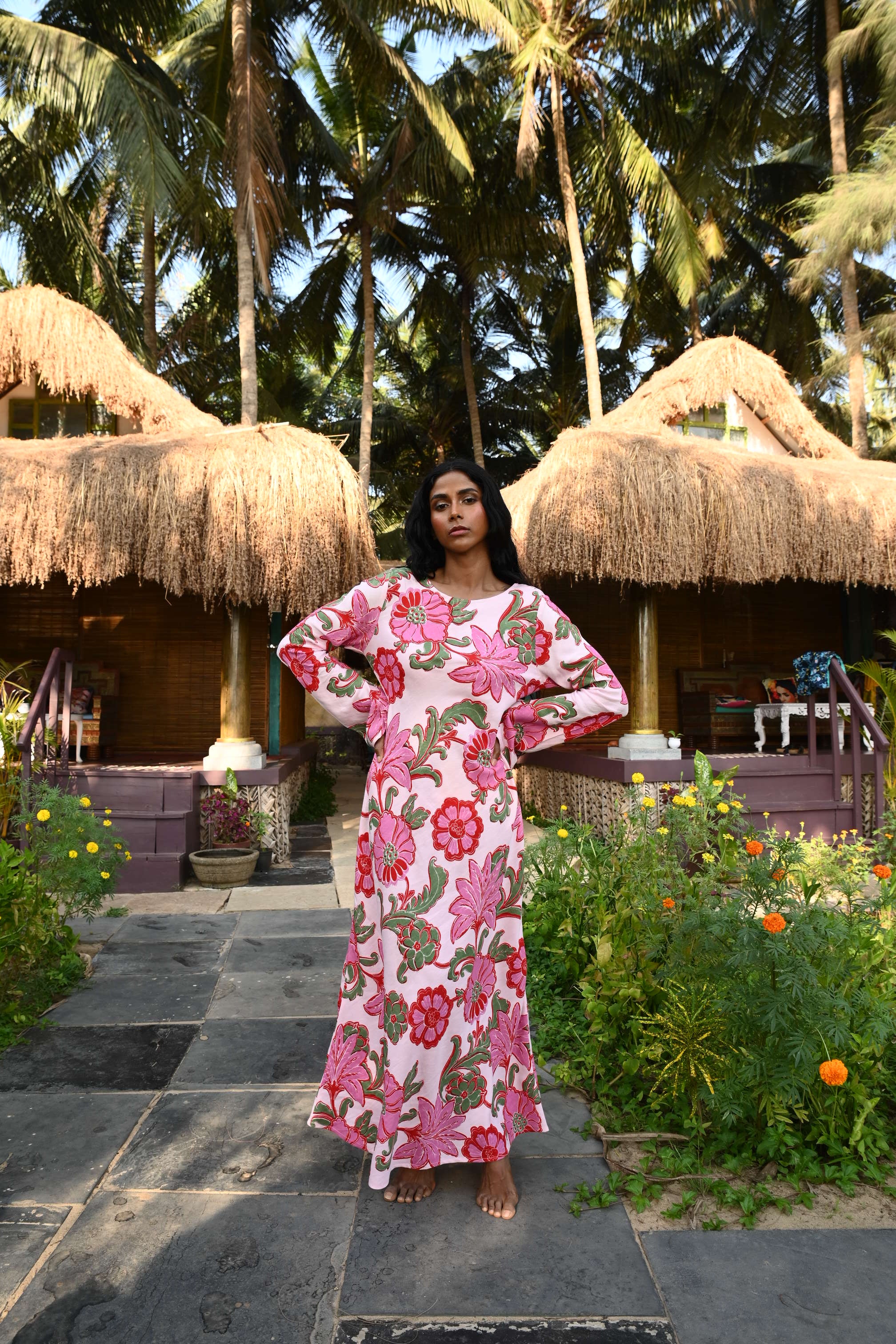 Stardust Maxi Dress - Pink Ibiza-Dresses-Talisman-The Bay Room