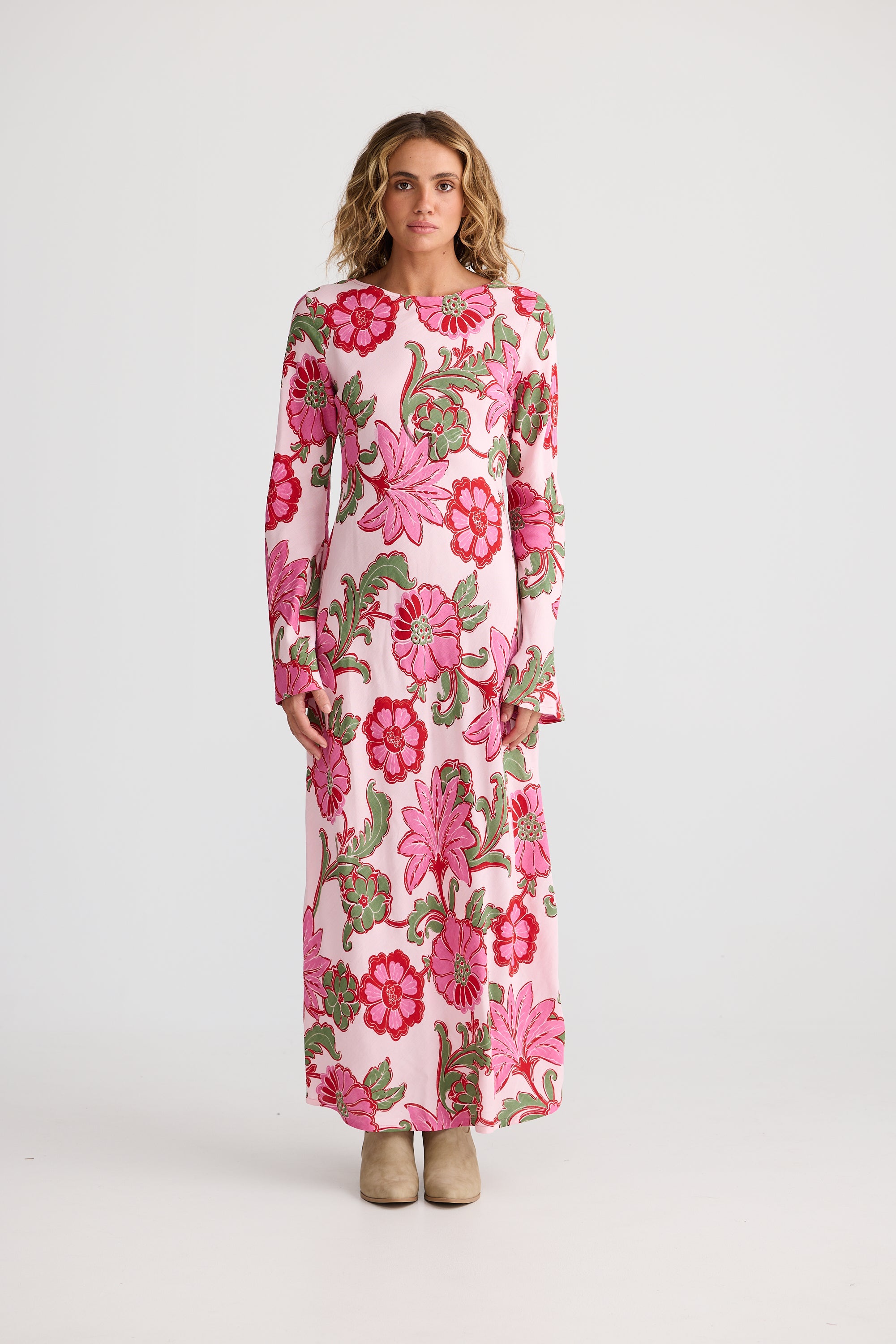 Stardust Maxi Dress - Pink Ibiza-Dresses-Talisman-The Bay Room