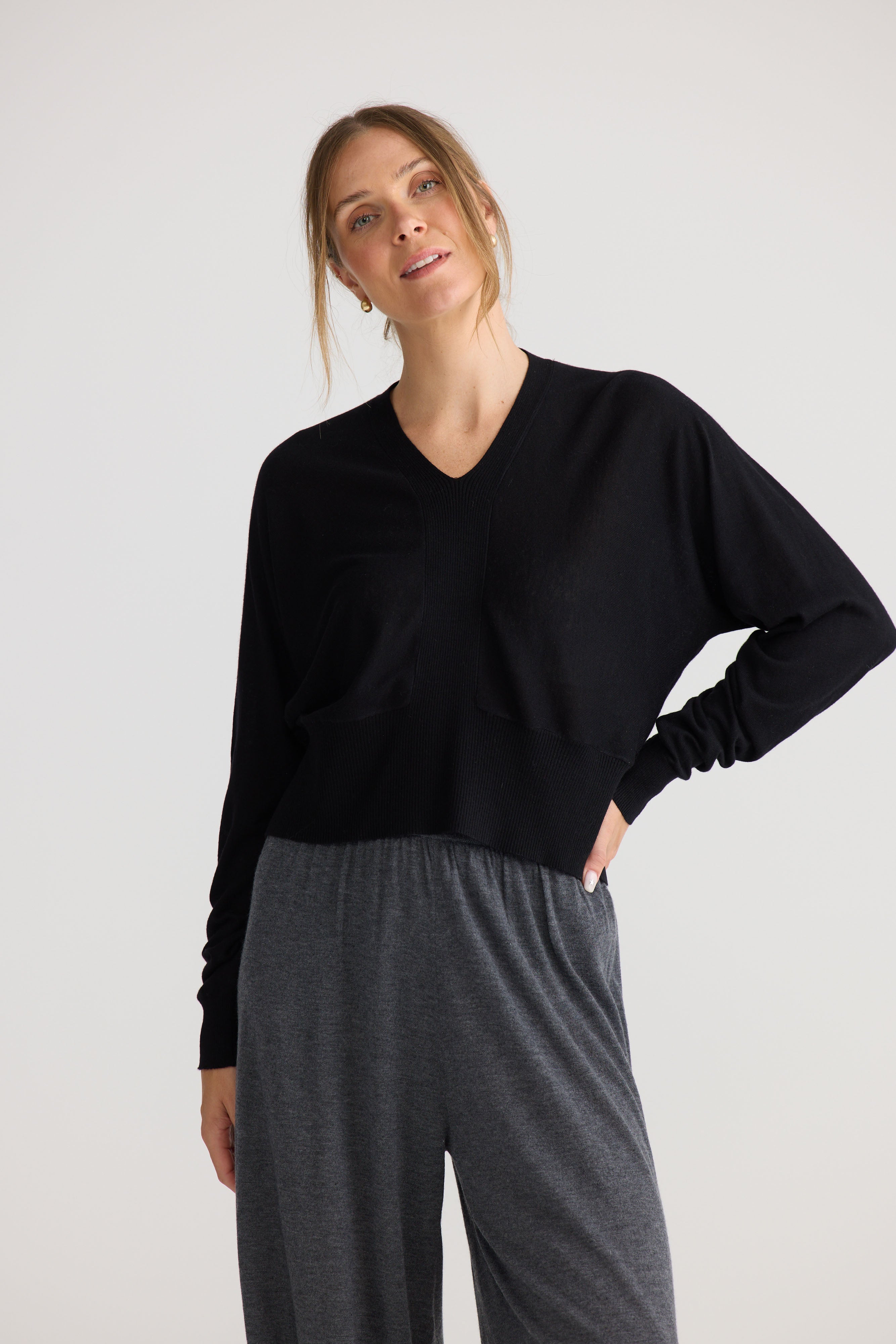 Stillness Knit - Black-Knitwear & Jumpers-Home Love-The Bay Room