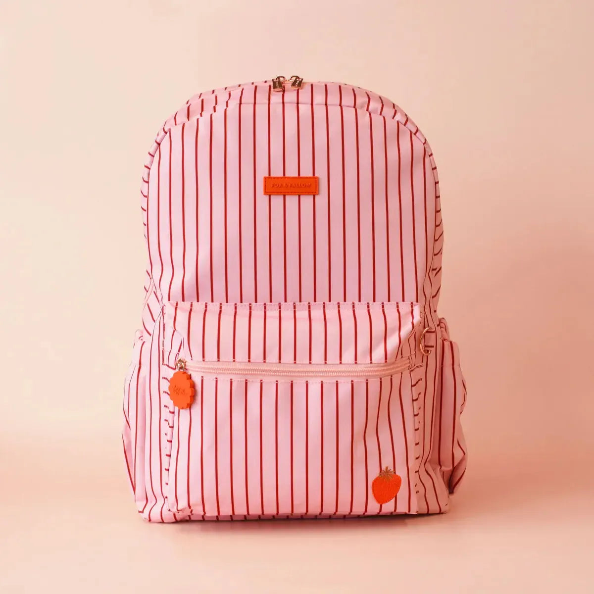 Strawberry Stripe Backpack-Nursery & Nurture-Fox & Fallow-The Bay Room