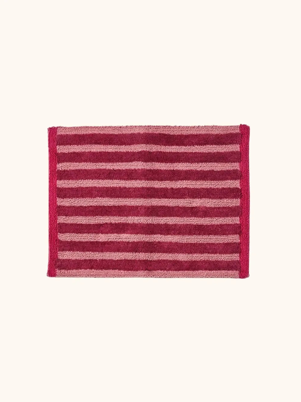 Stripe Reversible Burgundy Mat-Soft Furnishings-Bonnie & Neil-The Bay Room