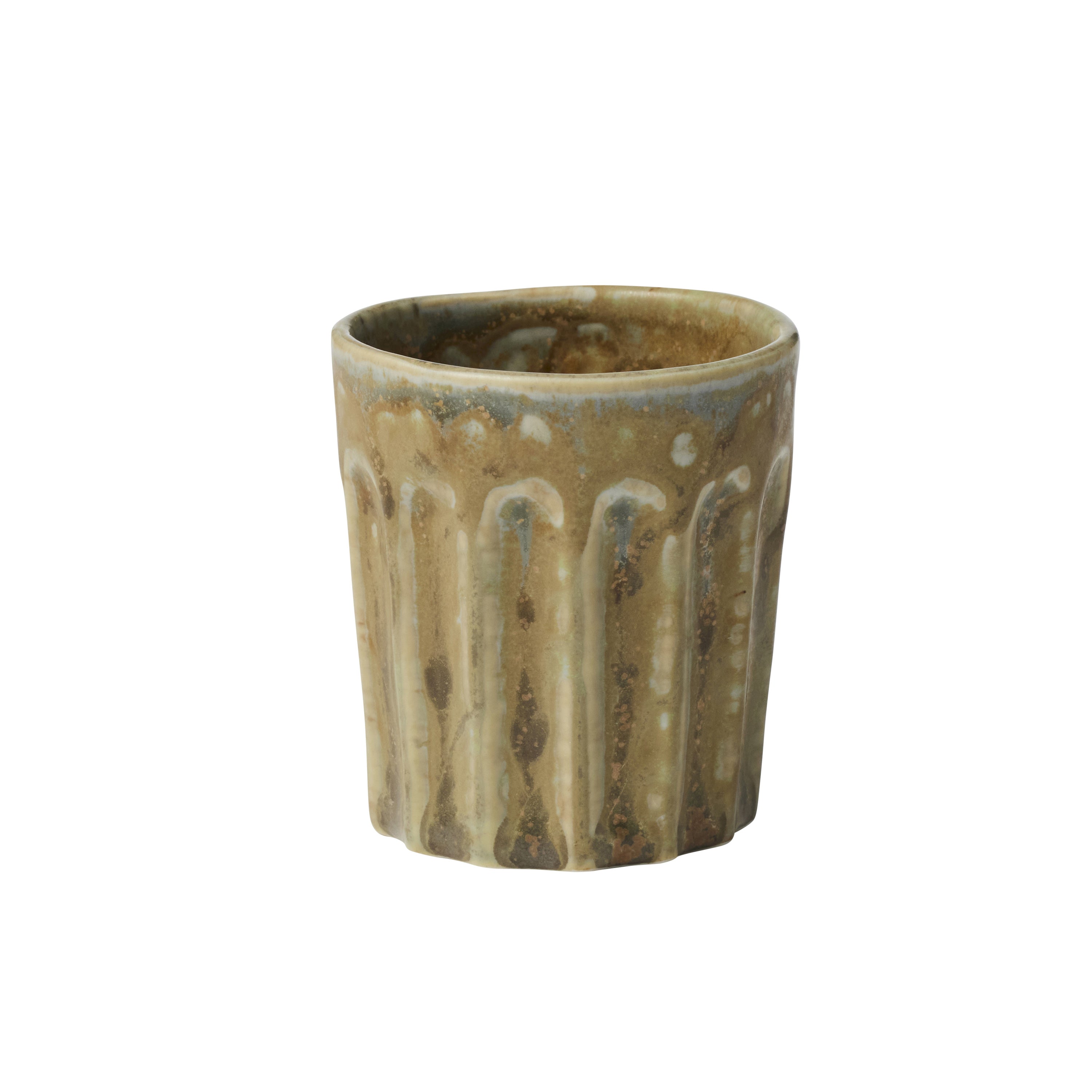 Studio Ceramic Espresso Cup 5.5x6cm Olive-Coast To Coast Home-The Bay Room