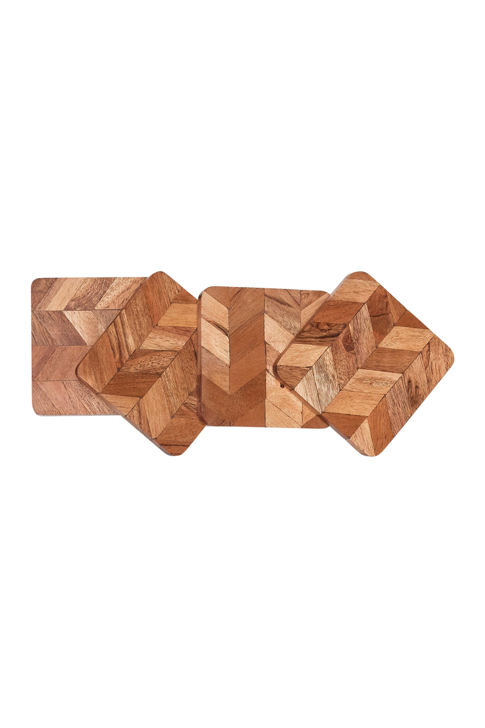 Studio Coaster Set - Wood-Dining & Entertaining-Eb & Ive Home-The Bay Room