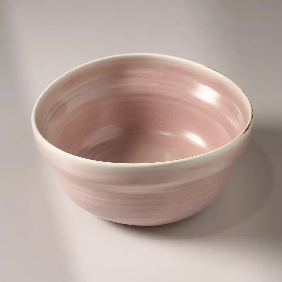 Suiki Large Serving Bowl Dusty Pink-Dining & Entertaining-Indigo Love-The Bay Room