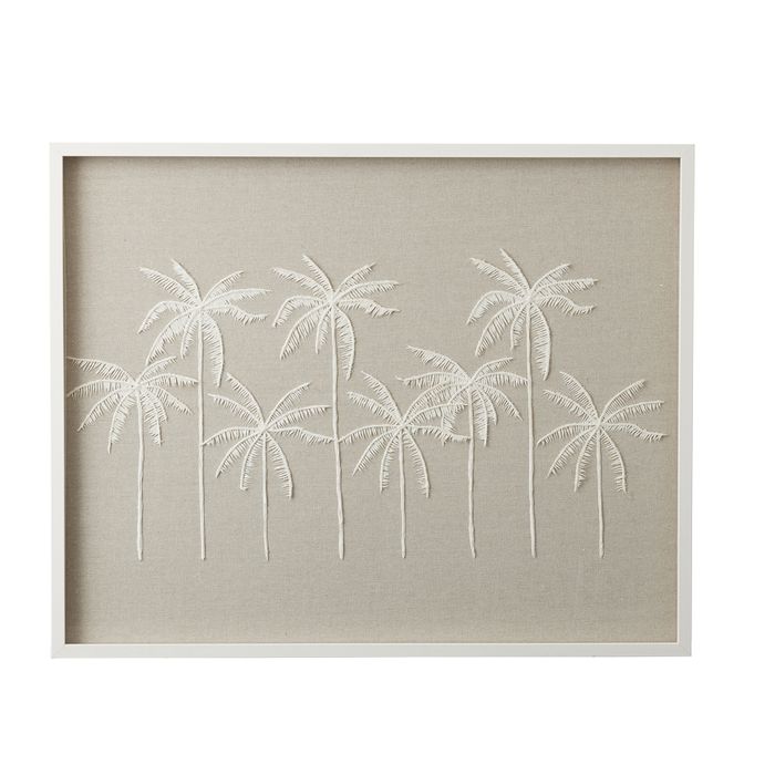 Suva Paper Wall Art 100x80cm Natural/White-Wall Decor-Coast To Coast Home-The Bay Room