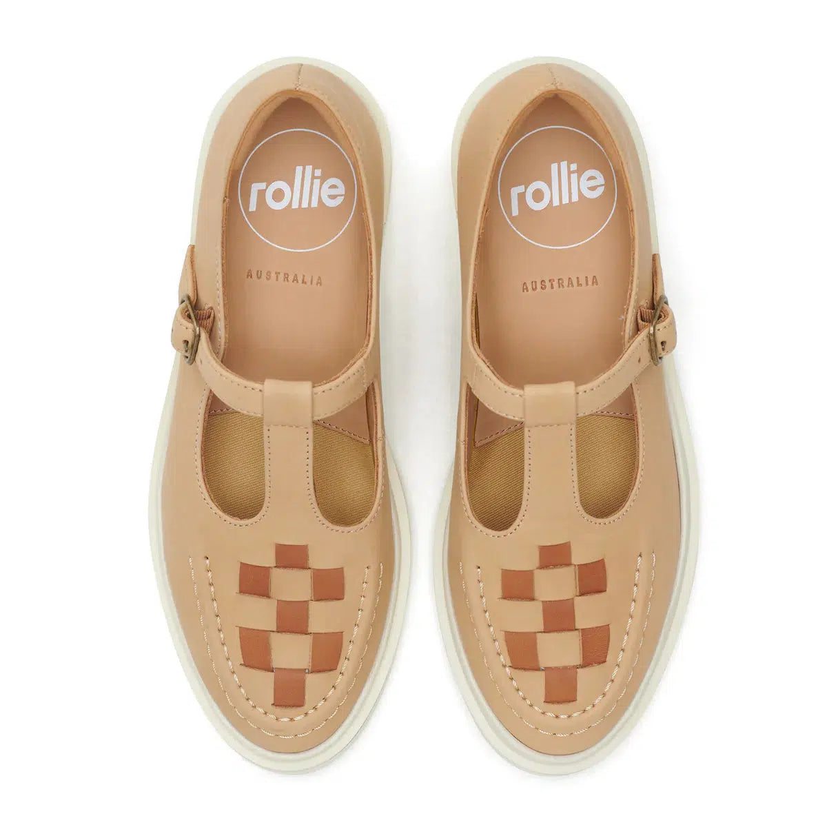 T-Bar Loafer Rise Soft Tan-Footwear-Rollie-The Bay Room