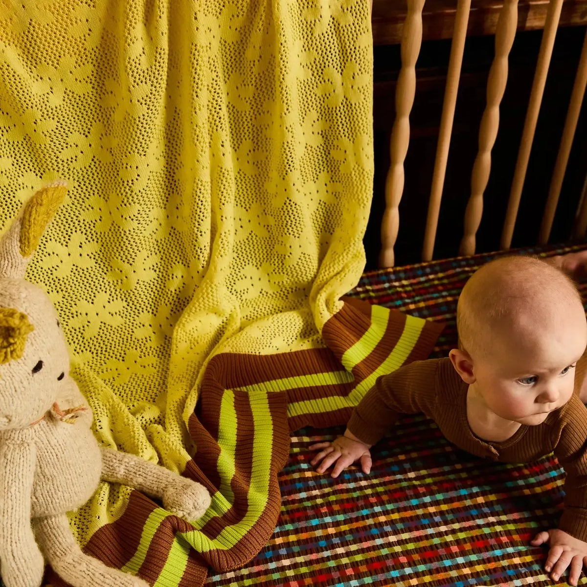 Tabitha Baby Blanket - Canary Yellow-Nursery & Nurture-Sage & Clare-The Bay Room