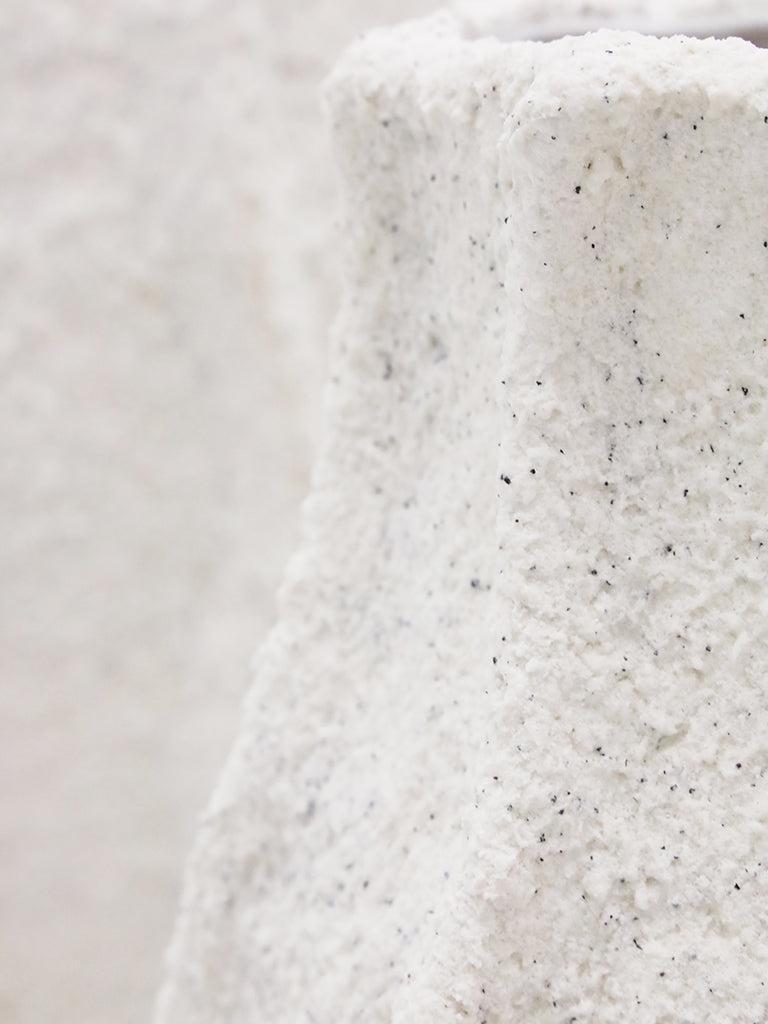 Talia Ceramic Vase 19x43cm - Textured White-Pots, Planters & Vases-Robert Mark-The Bay Room