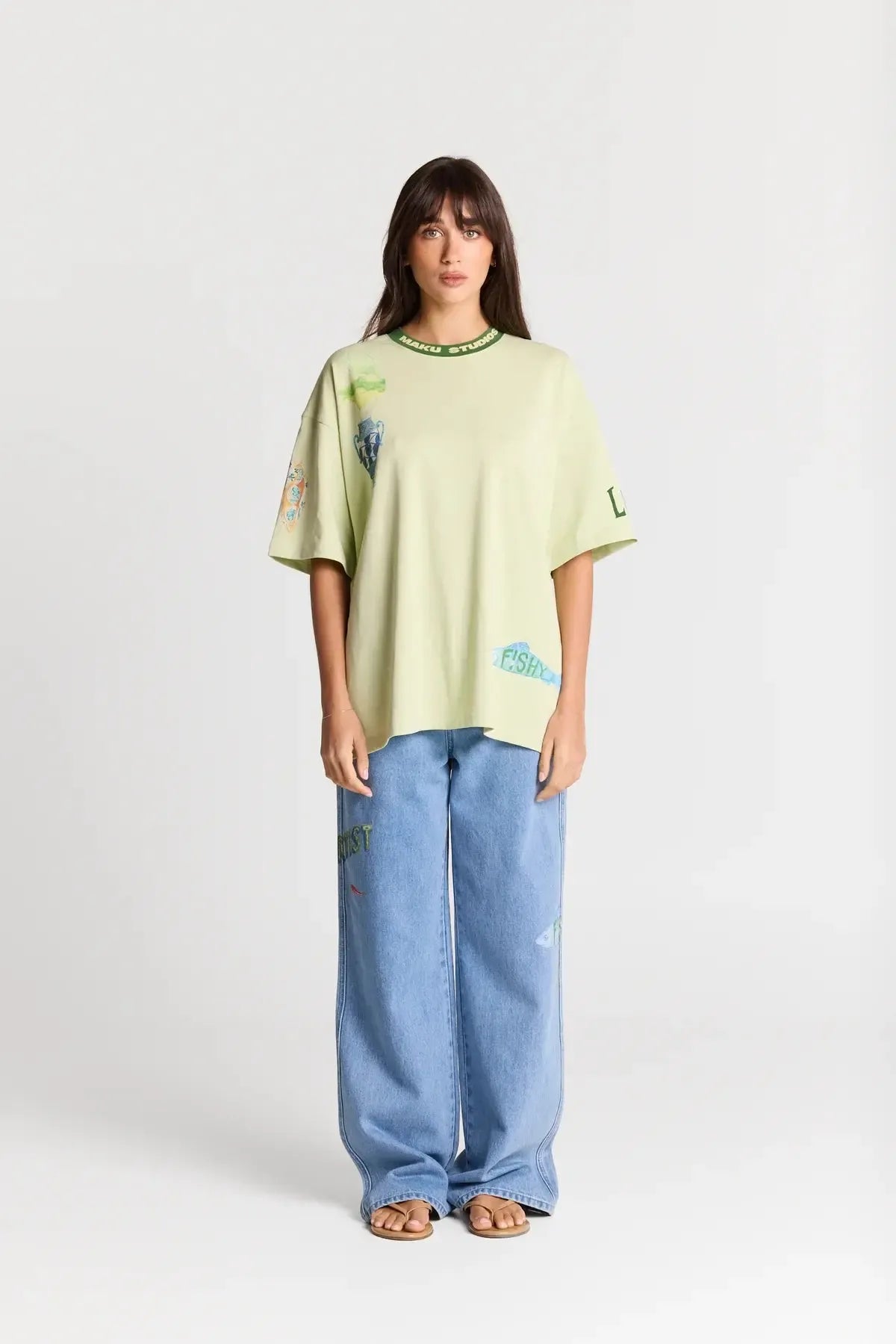 Tattoo Studio Oversized Tee-Tops-Maku Studios-The Bay Room