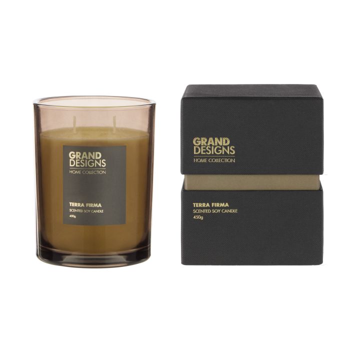 Terra Firma Scented Candle 450g-Candles & Fragrances-Grand Designs-The Bay Room
