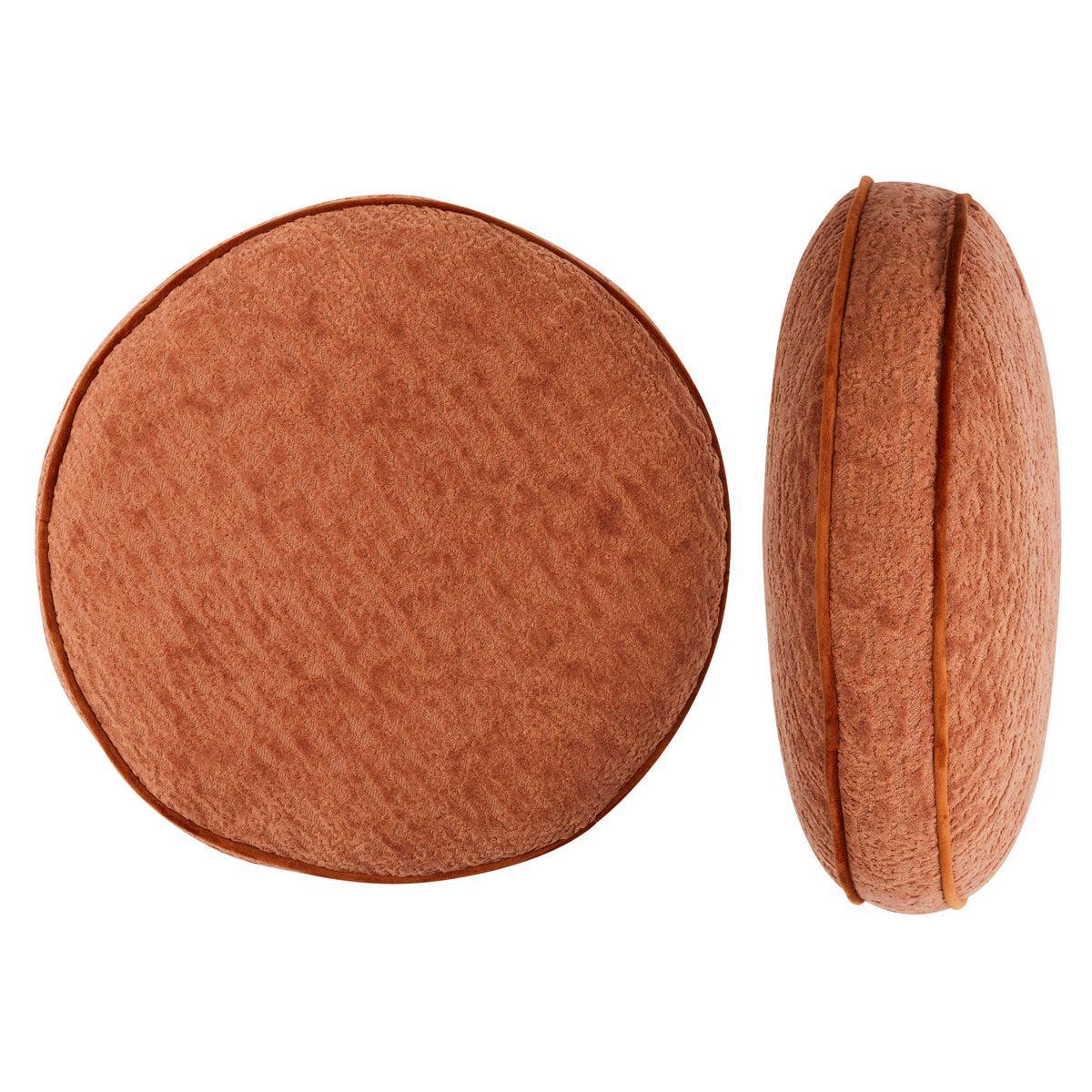 Terra Velvet Round Cushion 40cm Terra-Soft Furnishings-Coast To Coast Home-The Bay Room