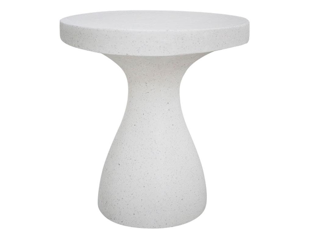 Terrazzo Table 54cm - White-Furniture-Robert Mark-The Bay Room
