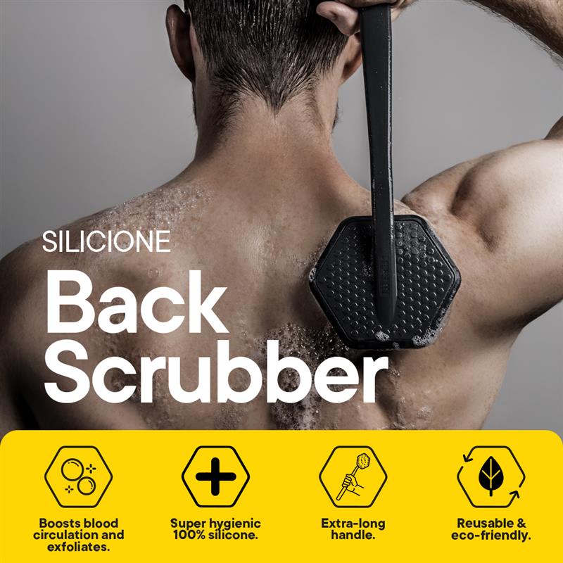 The Back Scrubber - Charcoal-Beauty & Well-Being-Tooletries-The Bay Room