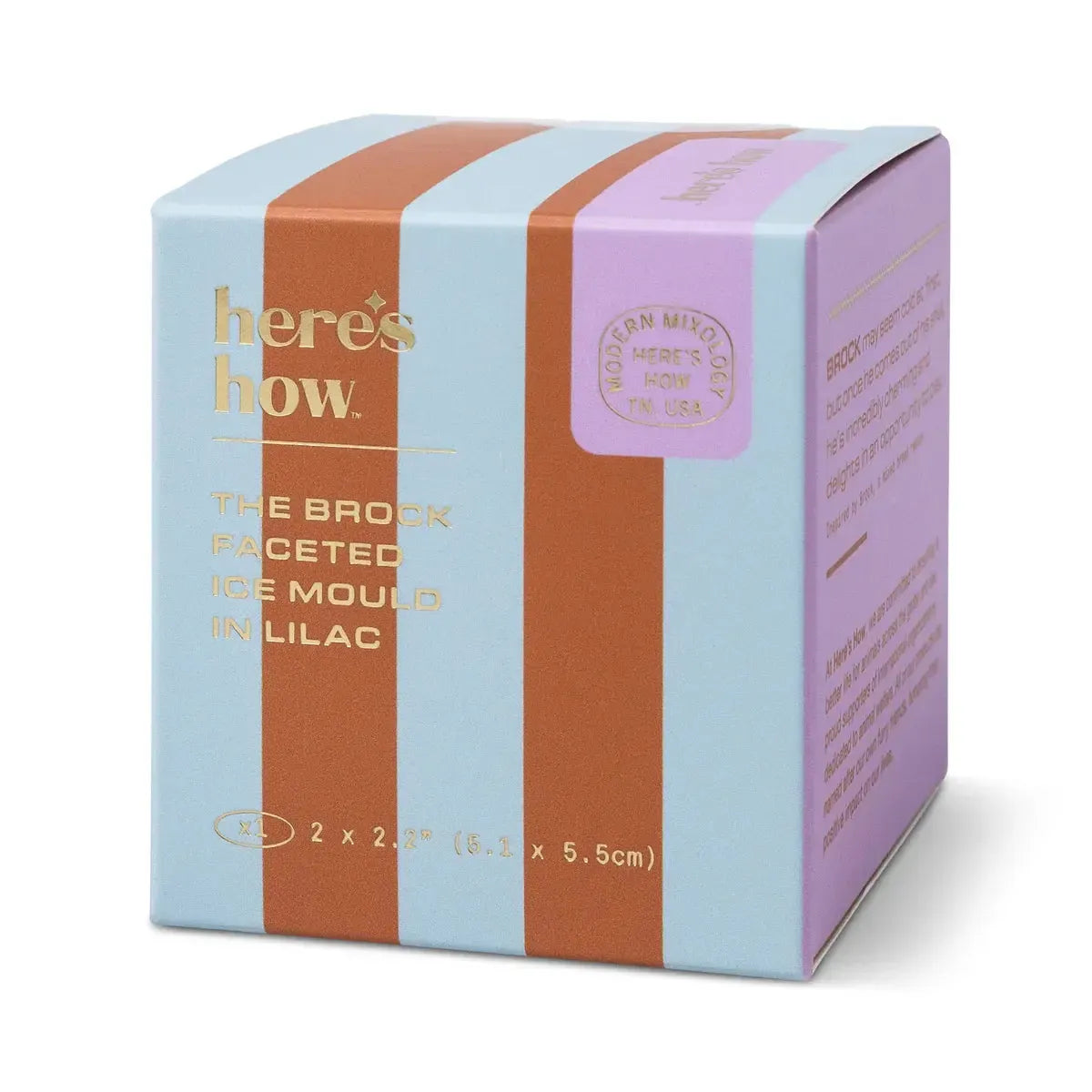 The Brock Faceted Ice Mould - Lilac-Kitchenware-Here's How-The Bay Room