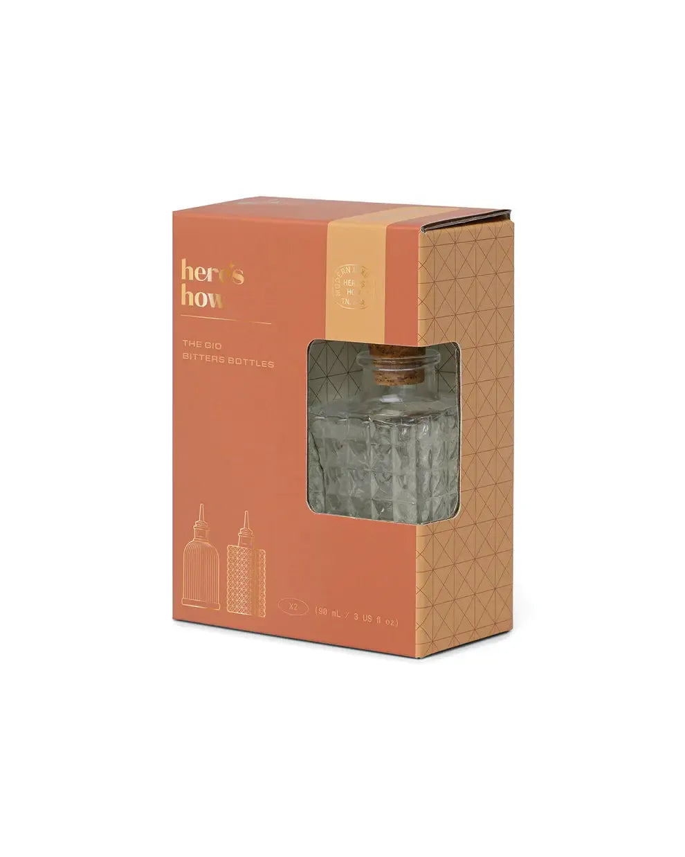 The Gio Bitters Bottles - Set of 2-Dining & Entertaining-Here's How-The Bay Room