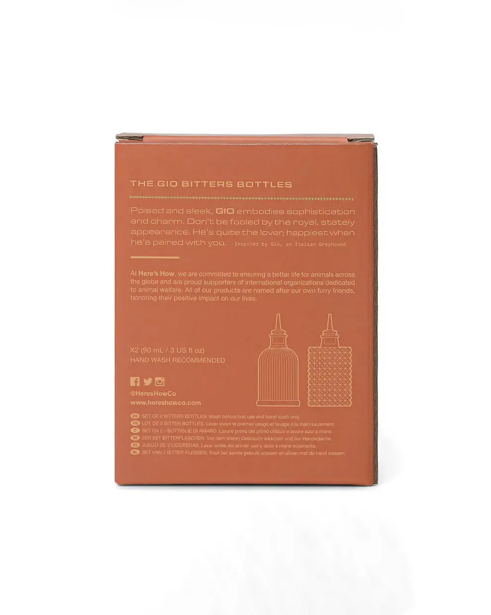 The Gio Bitters Bottles - Set of 2-Dining & Entertaining-Here's How-The Bay Room