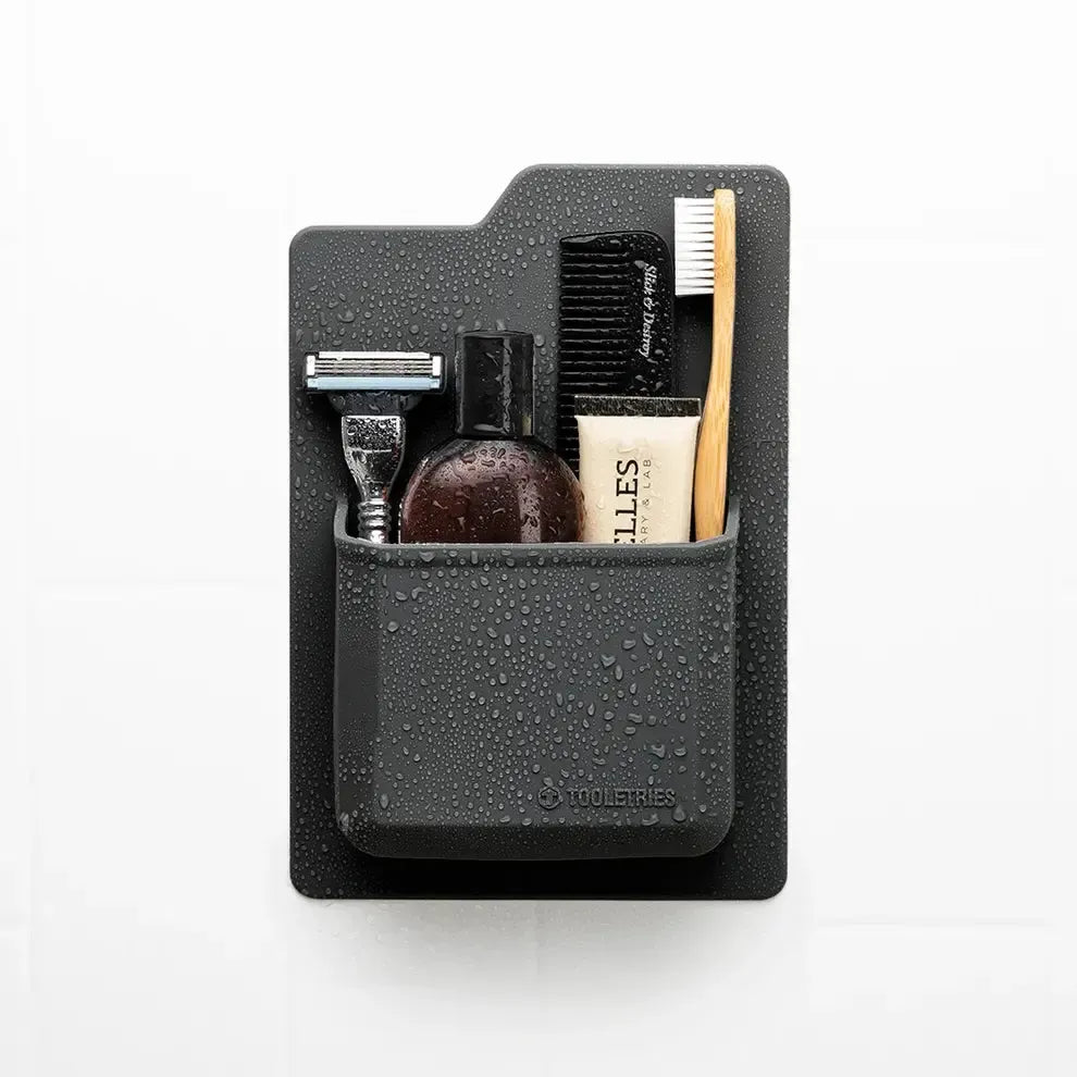 The James Toiletry Organiser - Charcoal-Beauty & Well-Being-Tooletries-The Bay Room