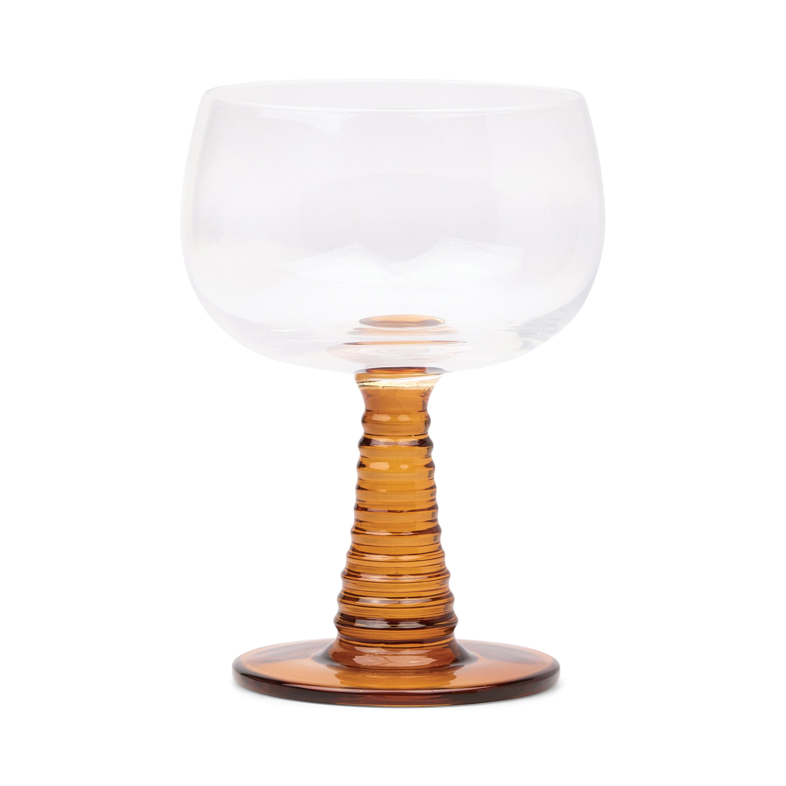 The Romy Set of 2 Wine Glasses - Amber-Dining & Entertaining-Here's How-The Bay Room