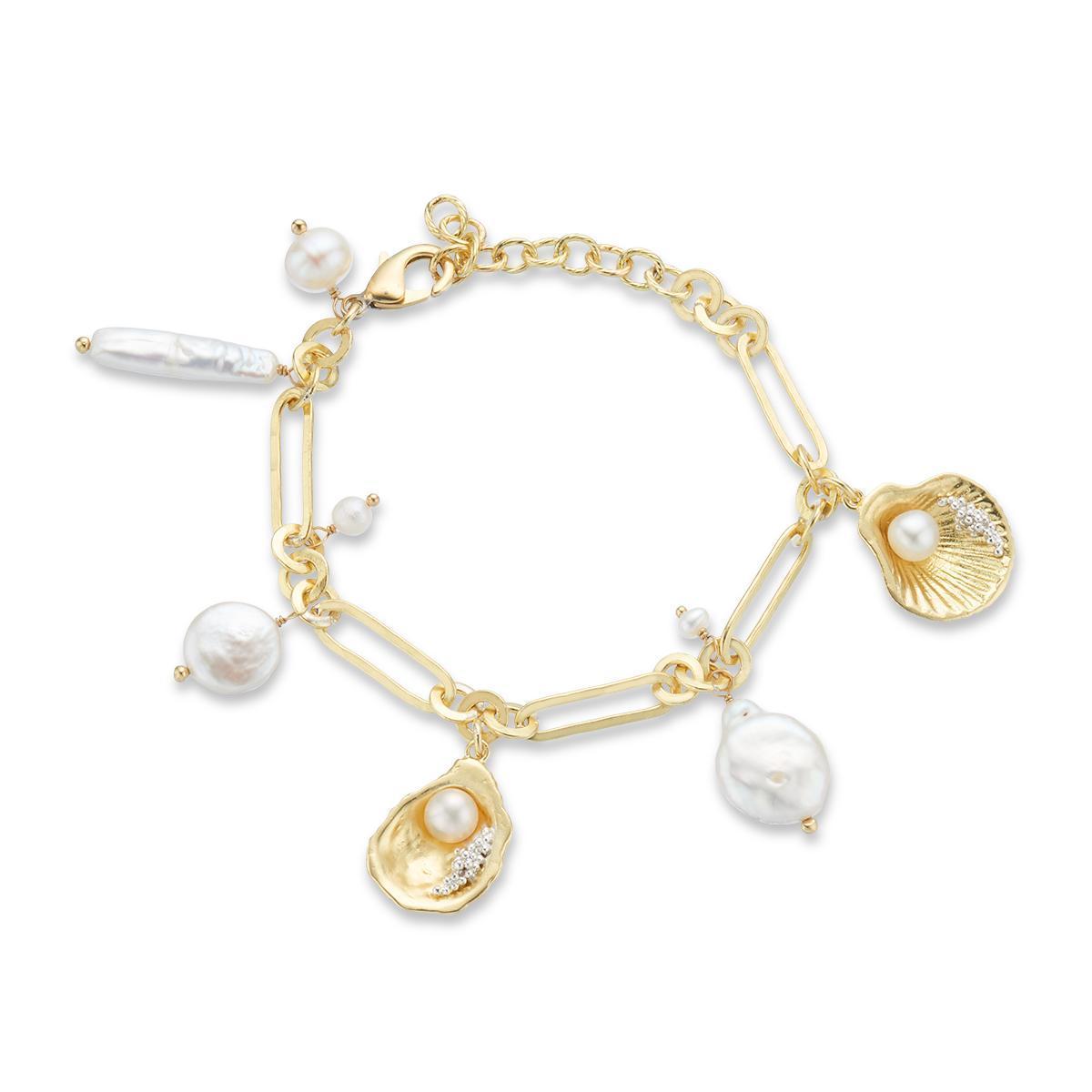 The World is your Oyster Pearl Charm Bracelet-Jewellery-Palas-The Bay Room