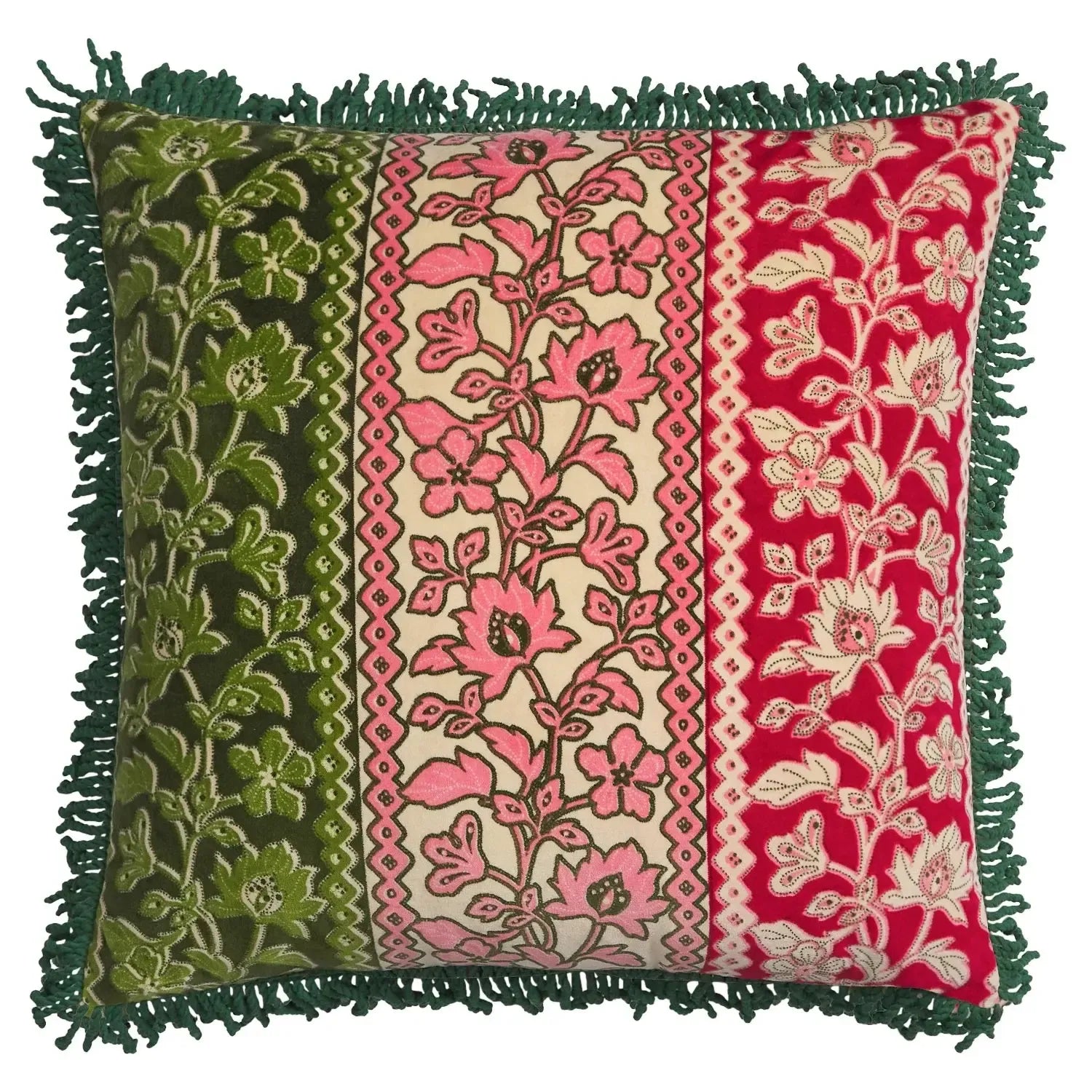 Thea Velvet Cushion - Kelp-Soft Furnishings-Sage & Clare-The Bay Room