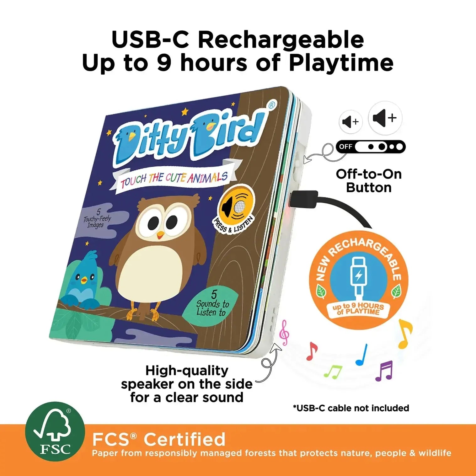 Touch the Cute Animals-Nursery & Nurture-Ditty Bird-The Bay Room