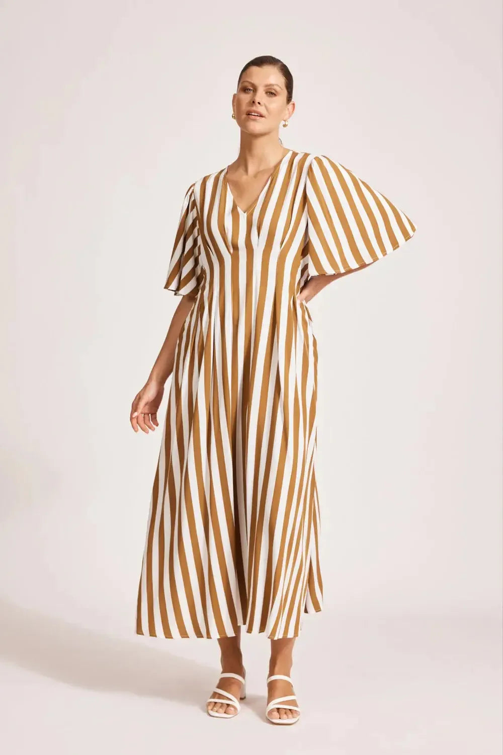 Treville Stripe Maxi Dress - Caramel-Eb & Ive-The Bay Room