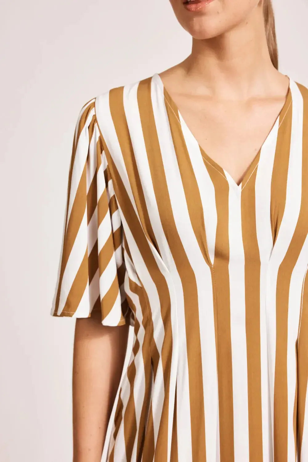 Treville Stripe Maxi Dress - Caramel-Eb & Ive-The Bay Room