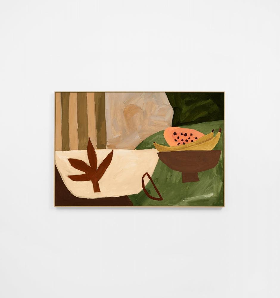 Tropical Geometry Earth Canvas 80x120cm-Wall Decor-Middle of Nowhere-The Bay Room