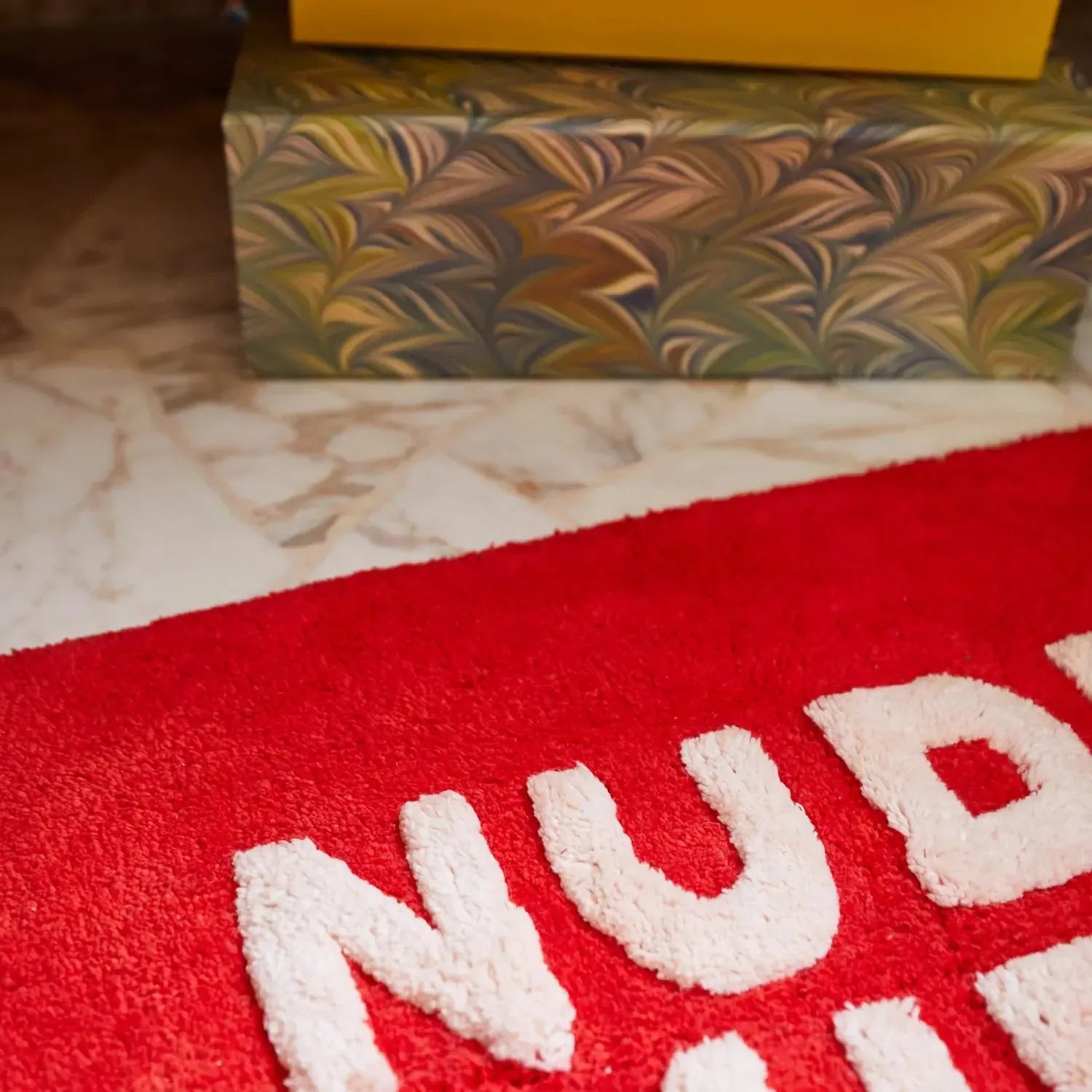 Tula Nudie Bath Mat Mini - Scarlet-Soft Furnishings-Sage & Clare-The Bay Room