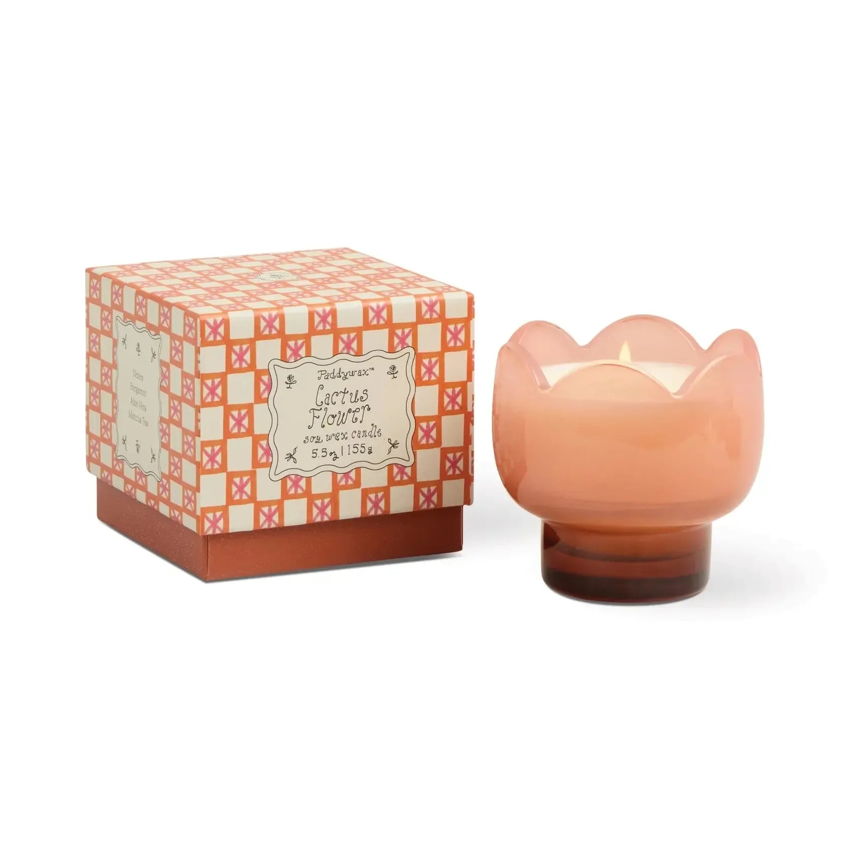 Tulip 5.5oz Glass Candle Cactus Flower-Candles & Fragrances-Paddywax-The Bay Room