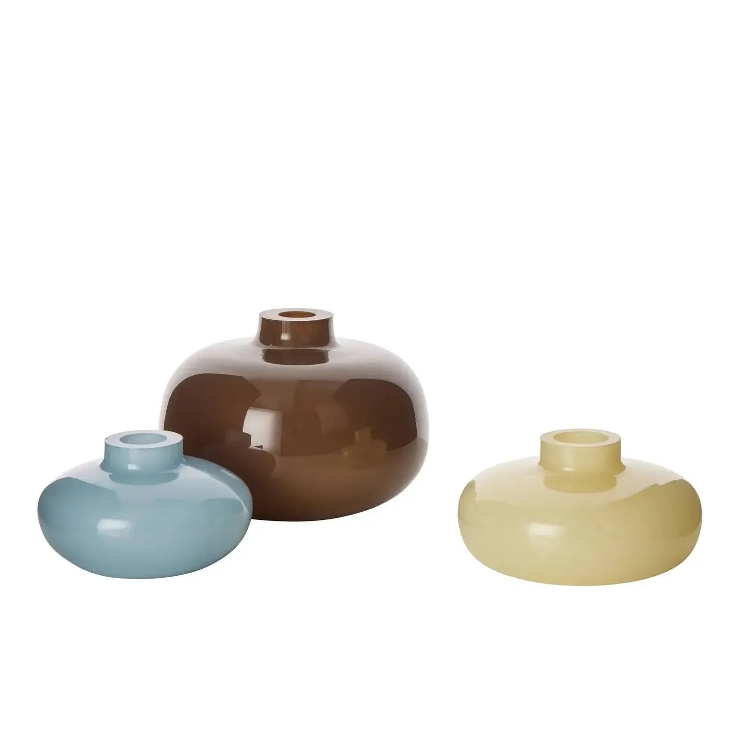 Tutti Stack Vase 3pcs Soft Multi-Coloured-Pots, Planters & Vases-Amalfi-The Bay Room