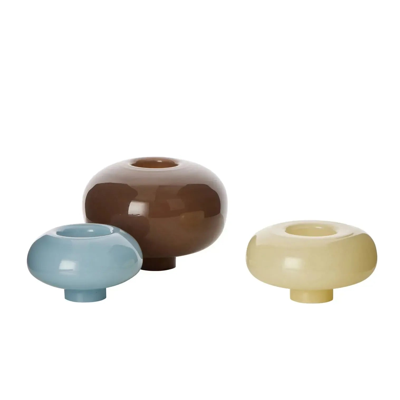 Tutti Stack Vase 3pcs Soft Multi-Coloured-Pots, Planters & Vases-Amalfi-The Bay Room