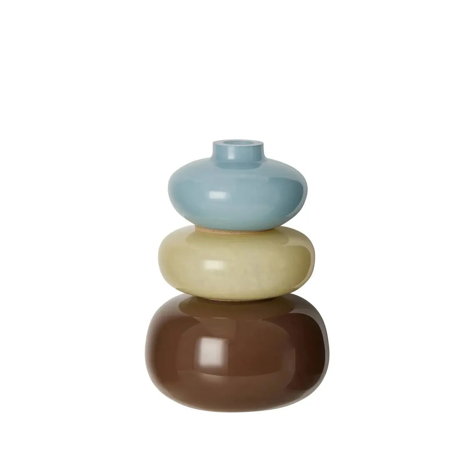 Tutti Stack Vase 3pcs Soft Multi-Coloured-Pots, Planters & Vases-Amalfi-The Bay Room