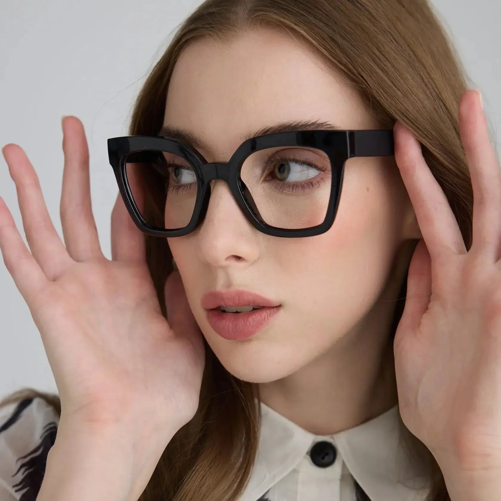 Valentina Anti-Blue Reading Glasses - Black-Headwear & Sunglasses-Captivated Soul-The Bay Room