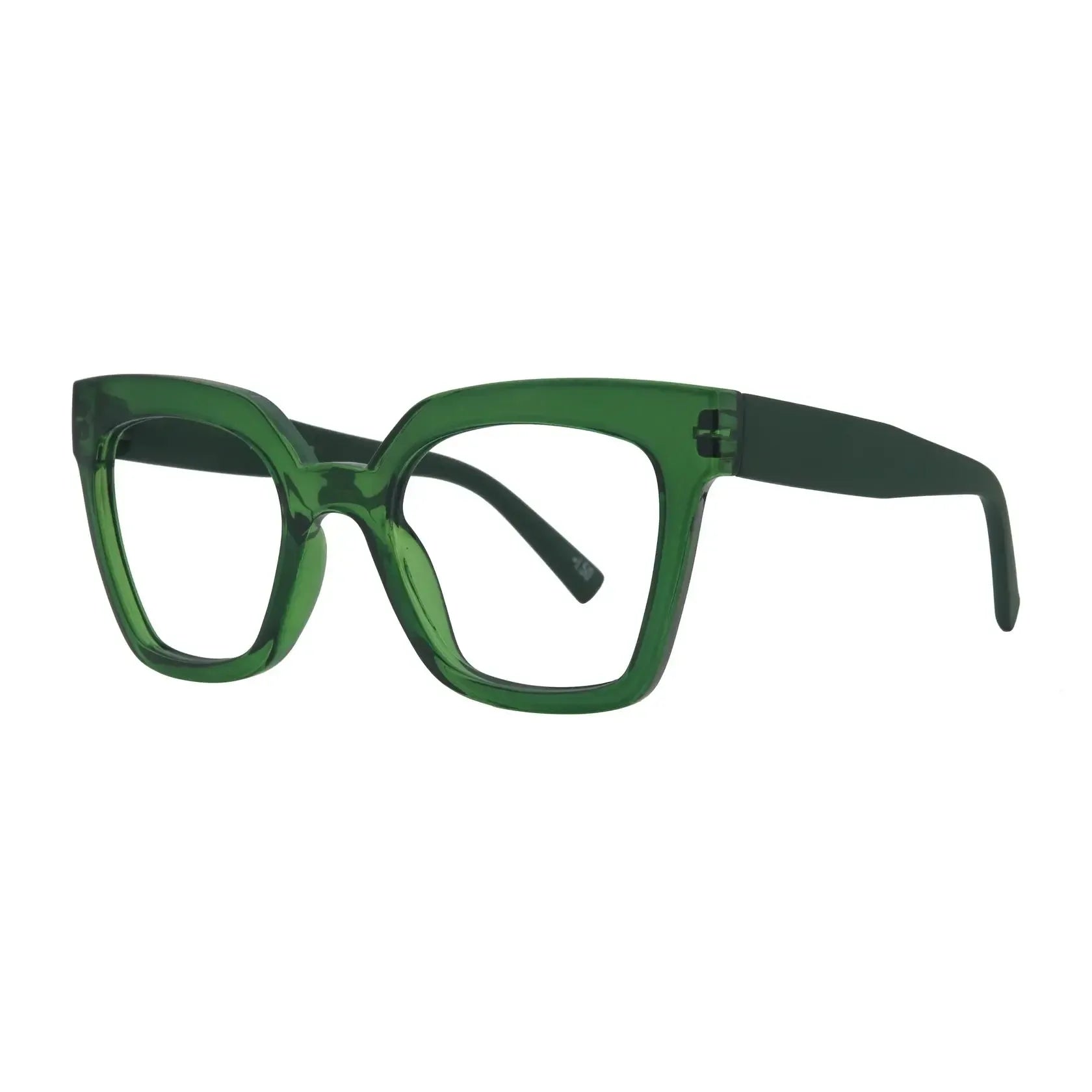 Valentina Anti-Blue Reading Glasses - Green-Headwear & Sunglasses-Captivated Soul-The Bay Room