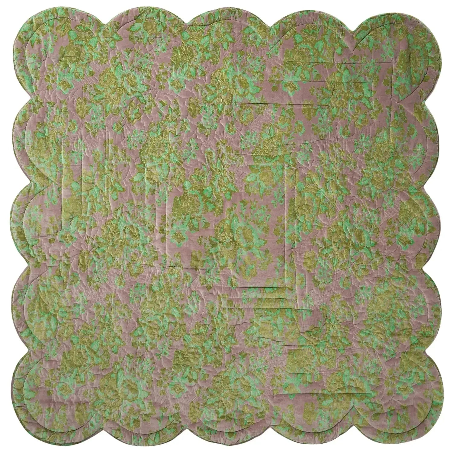 Valeria Scalloped Quilted Bedcover-Soft Furnishings-Sage & Clare-The Bay Room