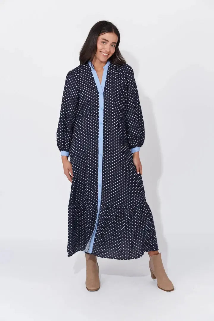 Vanuatu Dress - Navy-Dresses-Haven-The Bay Room