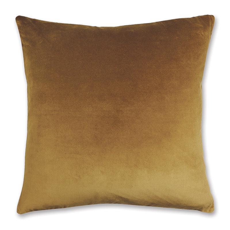 Velvet Ochre Cushion 55x55cm-Soft Furnishings-Madras Link-The Bay Room
