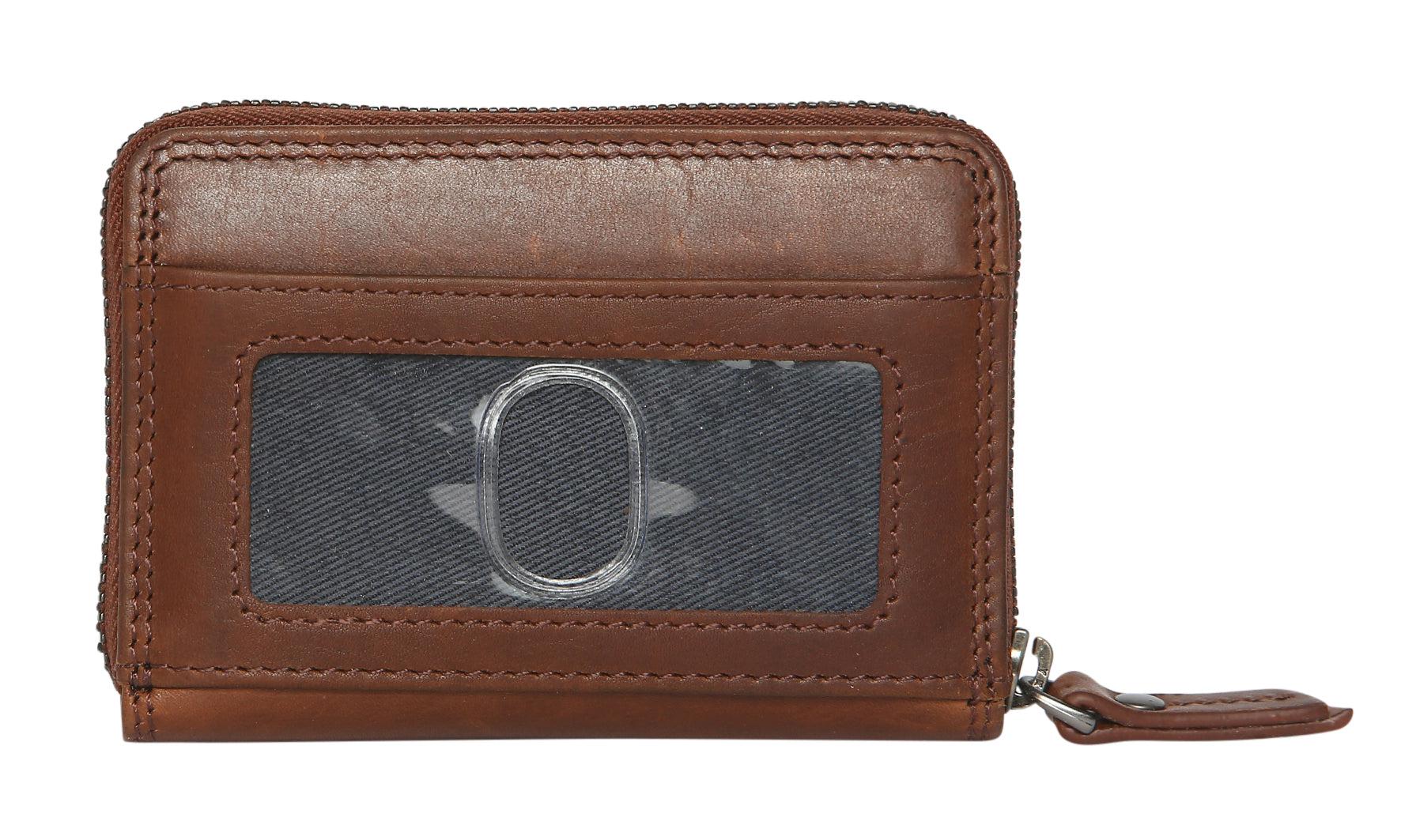 Vintage Leather Credit Card Wallet - Cognac-Bags & Clutches-Modapelle-The Bay Room