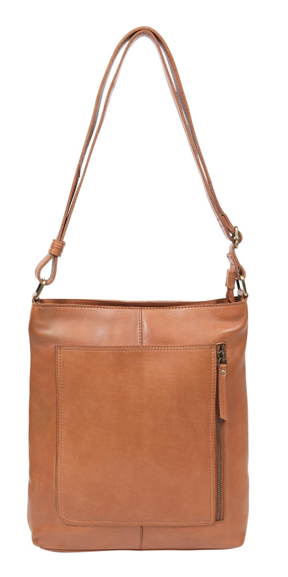 Vintage Leather Large Cross Body Bag-Bags & Clutches-Modapelle-The Bay Room