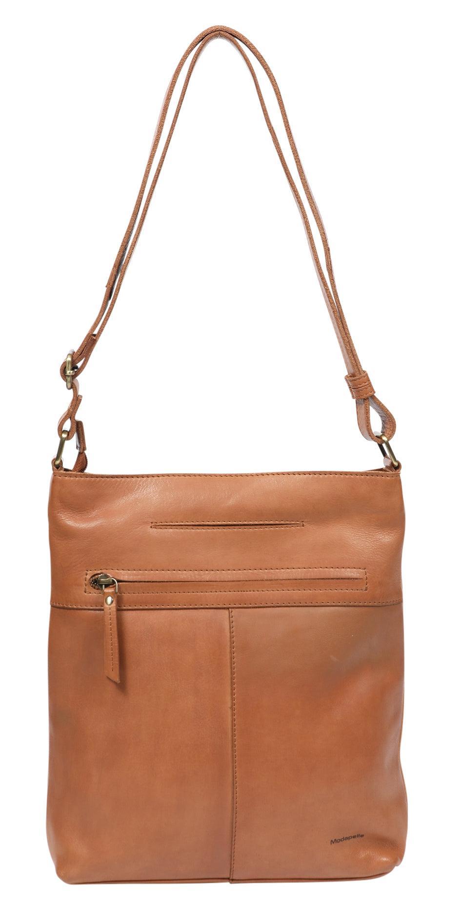 Vintage Leather Large Cross Body Bag-Bags & Clutches-Modapelle-The Bay Room