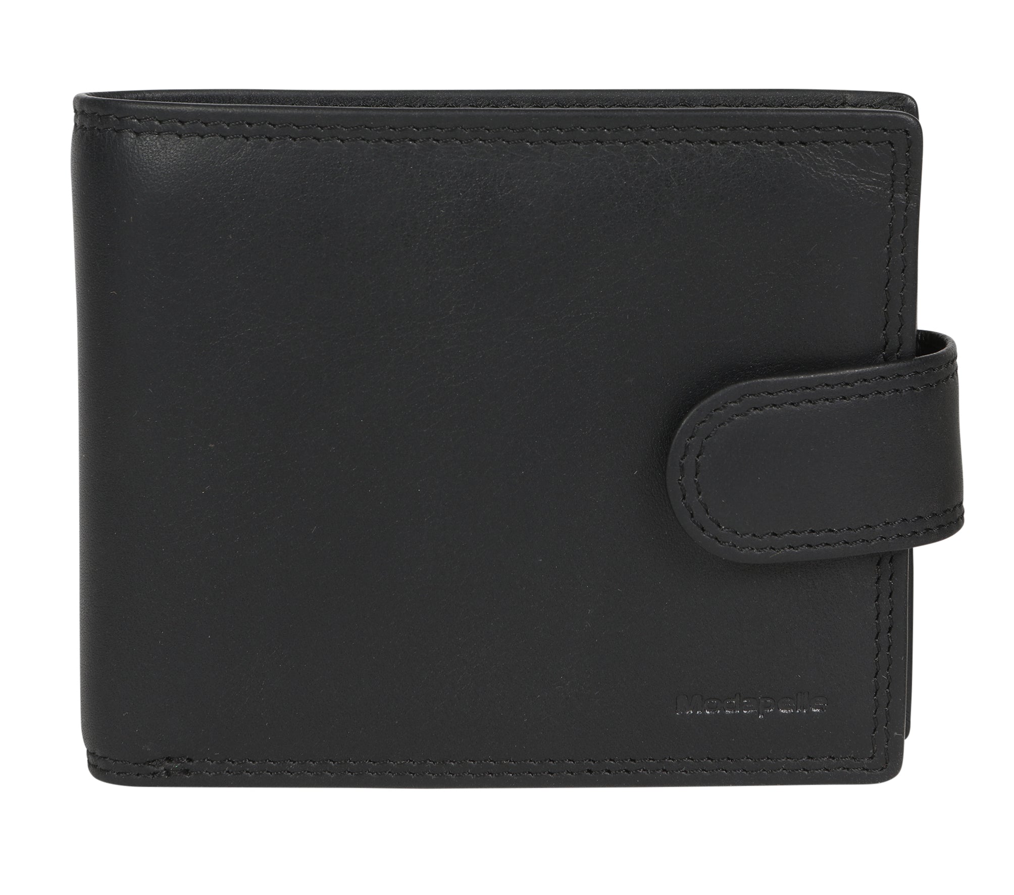 Vintage Leather Mens Wallet - Black-Bags & Clutches-Modapelle-The Bay Room