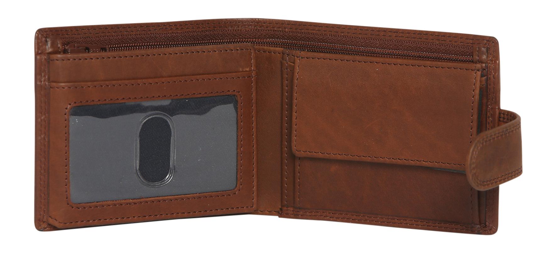 Vintage Leather Mens Wallet - Cognac-Bags & Clutches-Modapelle-The Bay Room