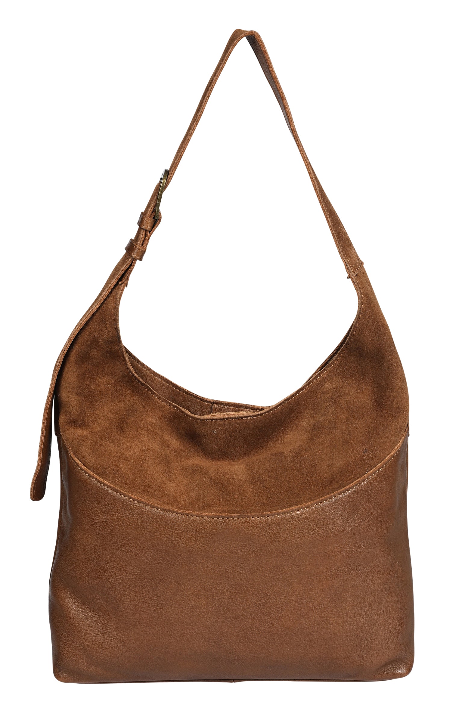 Vintage Leather Suede Combination Shoulder Bag-Bags & Clutches-Modapelle-The Bay Room
