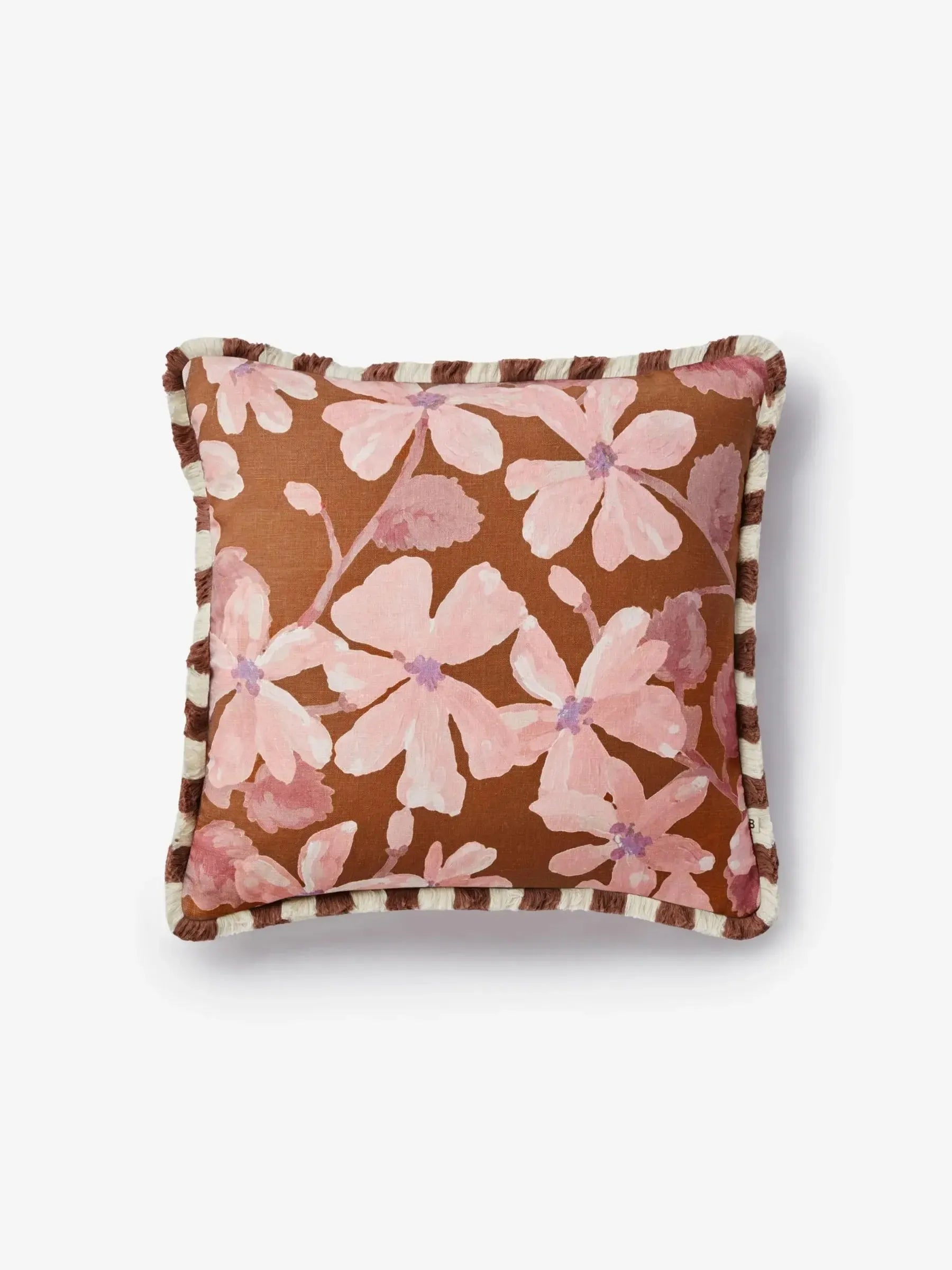 Violet Tan Linen Cushion 50cm-Soft Furnishings-Bonnie & Neil-The Bay Room